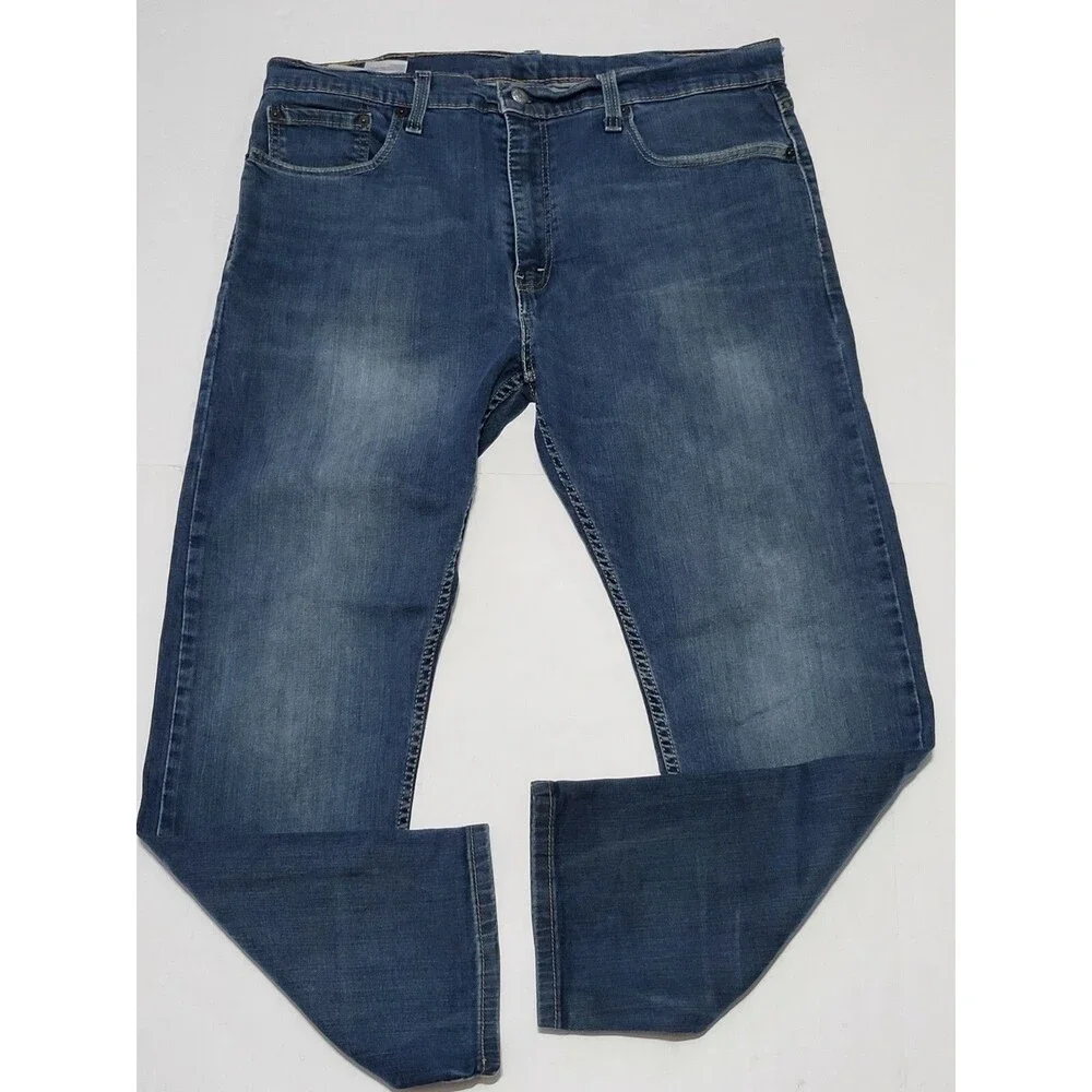 Levi's 502 Regular Taper Stretch Denim  Blue Jeans  Size Men's 38x30 Water  less